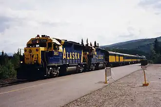 Reisezug der ARR in Denali, Juli 1998