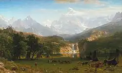 Rocky Mountains – Lander’s Peak von Albert Bierstadt, 1863[67]
