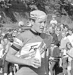 Hitchen nach seinem Sieg bei London–York 1964