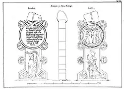 H. W. H. Mithoff, Zeichnungen des Albrechtsdenksteins (1871)