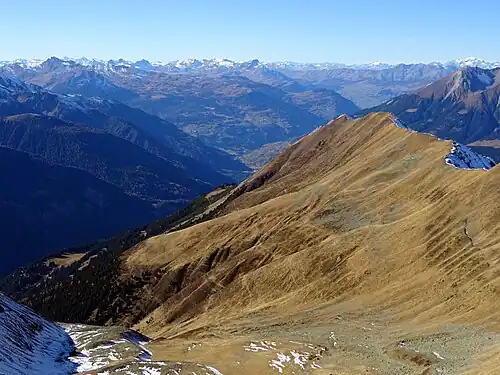 Blick nach Westen ins Albulatal.