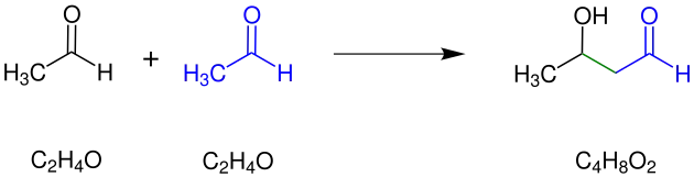 Übersichtsreaktion der Aldoladdition