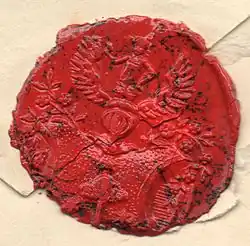 Briefsiegel mit Familienwappen von Alexander von Humboldt