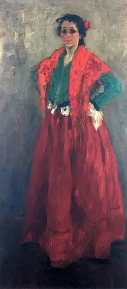 Alexej von Jawlensky: Helene im spanischen Kostüm, 1904