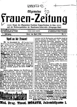 Titelblatt der ersten Ausgabe