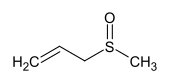 Strukturformel von Allylmethylsulfoxid