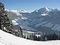 Alpbach im Winter, von der Bischoferalm aus
