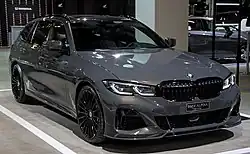 Frontansicht Alpina B3 Touring auf der Auto Zürich 2021