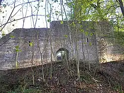 Außenwand des nordöstlichen Nebengebäudes