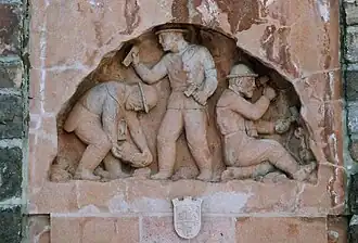 Relief am Bergmannsbrunnen