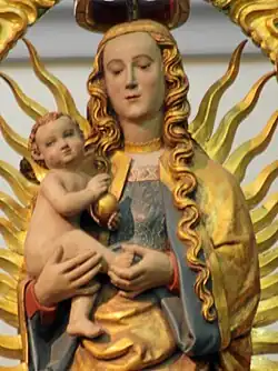 Ausschnitt der Strahlenkranzmadonna