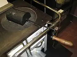 Historischer Kaffeeröster für den Einsatz auf dem Herdfeuer