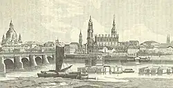 Flussbäder an der Augustusbrücke (1886)