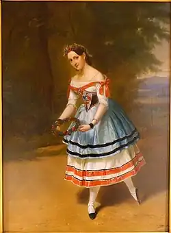 Amalie Dub als Ännchen in Der Freischütz von Carl Maria von Weber, Öl auf Leinwand, Braunschweigisches Landesmuseum