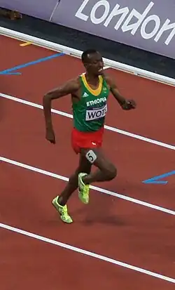 Aman Wote gab das Rennen auf