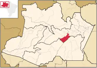 Lage von Beruri in Amazonas