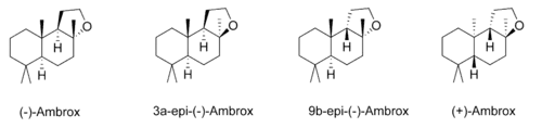 Einige Stereoisomere von Ambrox