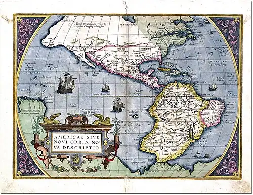 Americae Sive Novi Orbis, Nova Descriptio, 1579