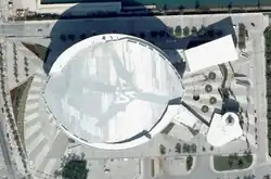 Satellitenbild der American Airlines Arena (2008)
