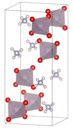 Kristallstruktur von Ammoniumpertechnetat