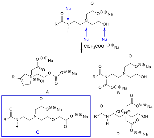 Synthese von Amphodiacetaten