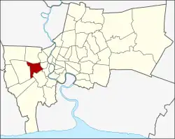 Karte von Bangkok, Thailand mit Phasi Charoen