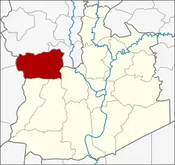 Karte von Ayutthaya, Thailand, mit Phak Hai