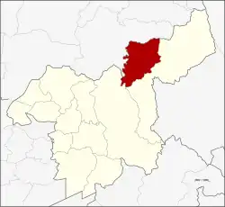 Karte von Saraburi, Thailand, mit Wang Muang