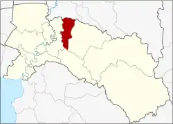 Karte von Chachoengsao, Thailand, mit Ratchasan