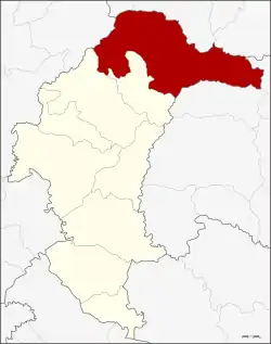 Karte von Yasothon, Thailand, mit Loeng Nok Tha