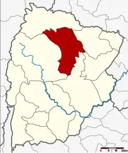 Karte von Chaiyaphum, Thailand, mit Kaset Sombun