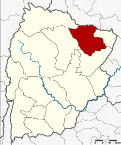 Karte von Chaiyaphum, Thailand, mit Phu Khiao