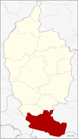 Karte von Maha Sarakham, Thailand, mit Phayakkhaphum Phisai