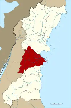 Karte von Chumphon, Thailand, mit Sawi