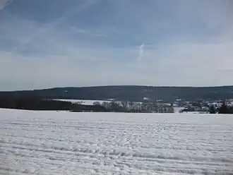 An den zwei Steinen im Hauptkamm des Idarwaldes von der Hunsrückhöhenstraße am Stumpfen Turm