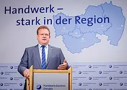 Porträt Andreas Brzezinski, Hauptgeschäftsführer der Handwerkskammer Dresden.
