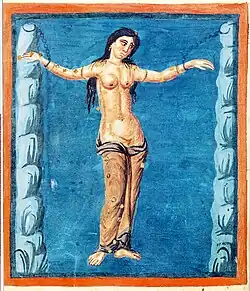 Karolingische Darstellung aus Lothringen, frühes 9. Jahrhundert