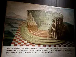 Bild des Amphitheaters von Grohan von Marie-Louis-Claude Coulet de Beauregard, 18. Jahrhundert.