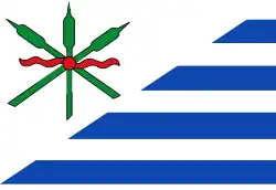 Flagge des Ortes Eanjum