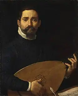 Lautenspieler (Giulio Mascheroni), um 1600, Gemäldegalerie Alte Meister, Dresden