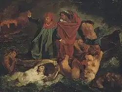 Anselm Feuerbach: Dante und Vergil in der Hölle