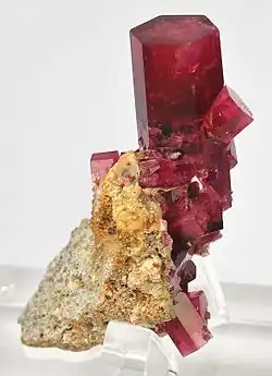 Roter Beryll aus dem Harris Claim, Wah Wah Mountains, Beaver County (Utah), USA