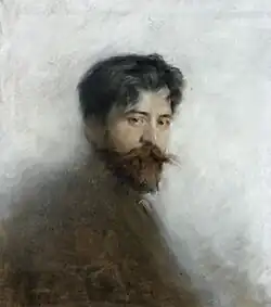 Arthur Nickisch, Pastell von Anton Klamroth (1896)