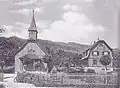 Kirche und altes Pfarrhaus 1925
