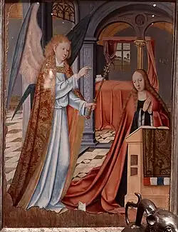 Verkündigung, um 1500, eines unbekannten flämischen Künstlers im Nationalmuseum Islands in Reykjavik