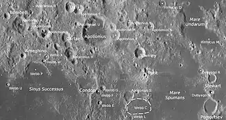 Petit und Umgebung (LROC-WAC)