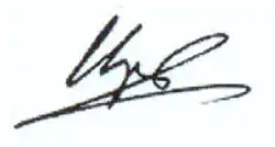 Unterschrift von Aram Manukjan