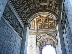 Arc de Triomphe aus der Froschperspektive