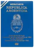 Argentinisches Reisedokument für Staatenlose (anders als der „Ausnahme-Reisepass“, der für Bürger identisch ist)