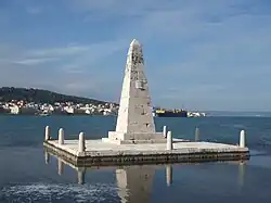 Obelisk an der De-Bosset-Brücke auf Kefalonia, Griechenland (1818)